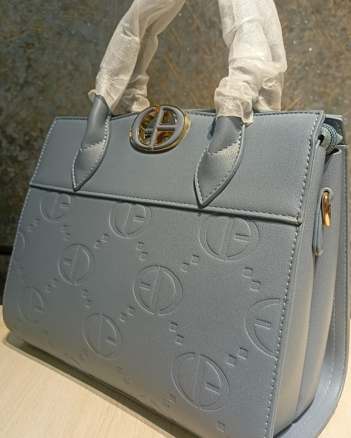Chrisbella GAMONO36 · Grey Blue Handbag