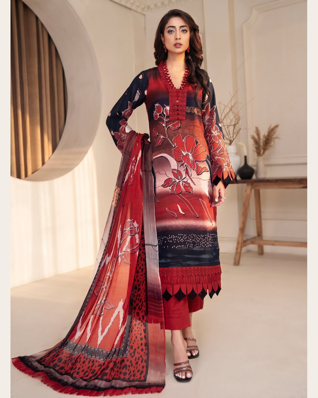 Aalaya Rang e Ronak D-01 · 3 Piece Unstitched Lawn