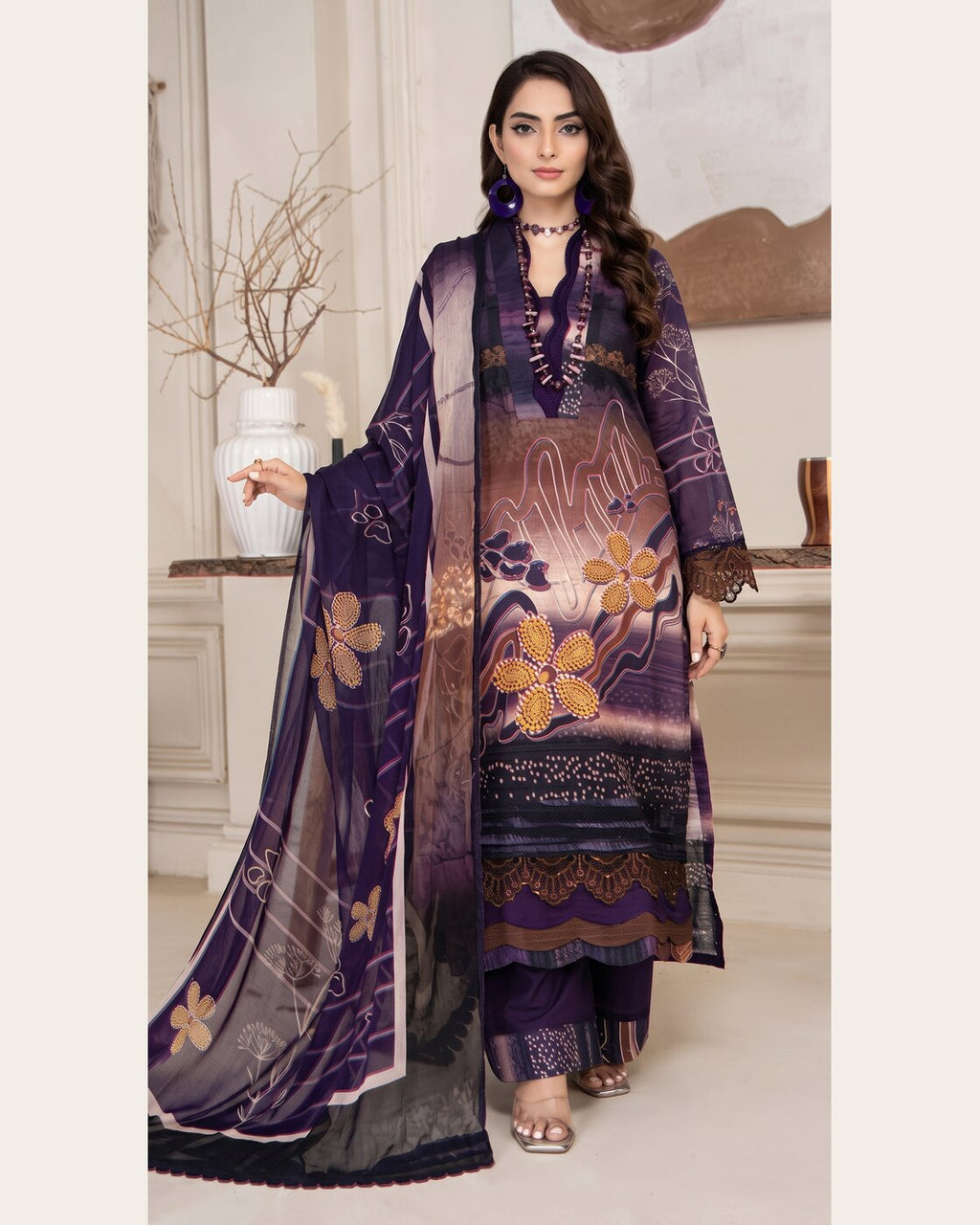 Aalaya Rang e Ronak D-03 · 3 Piece Unstitched Lawn