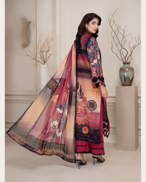 Aalaya Rang e Ronak D-08 · 3 Piece Unstitched Lawn