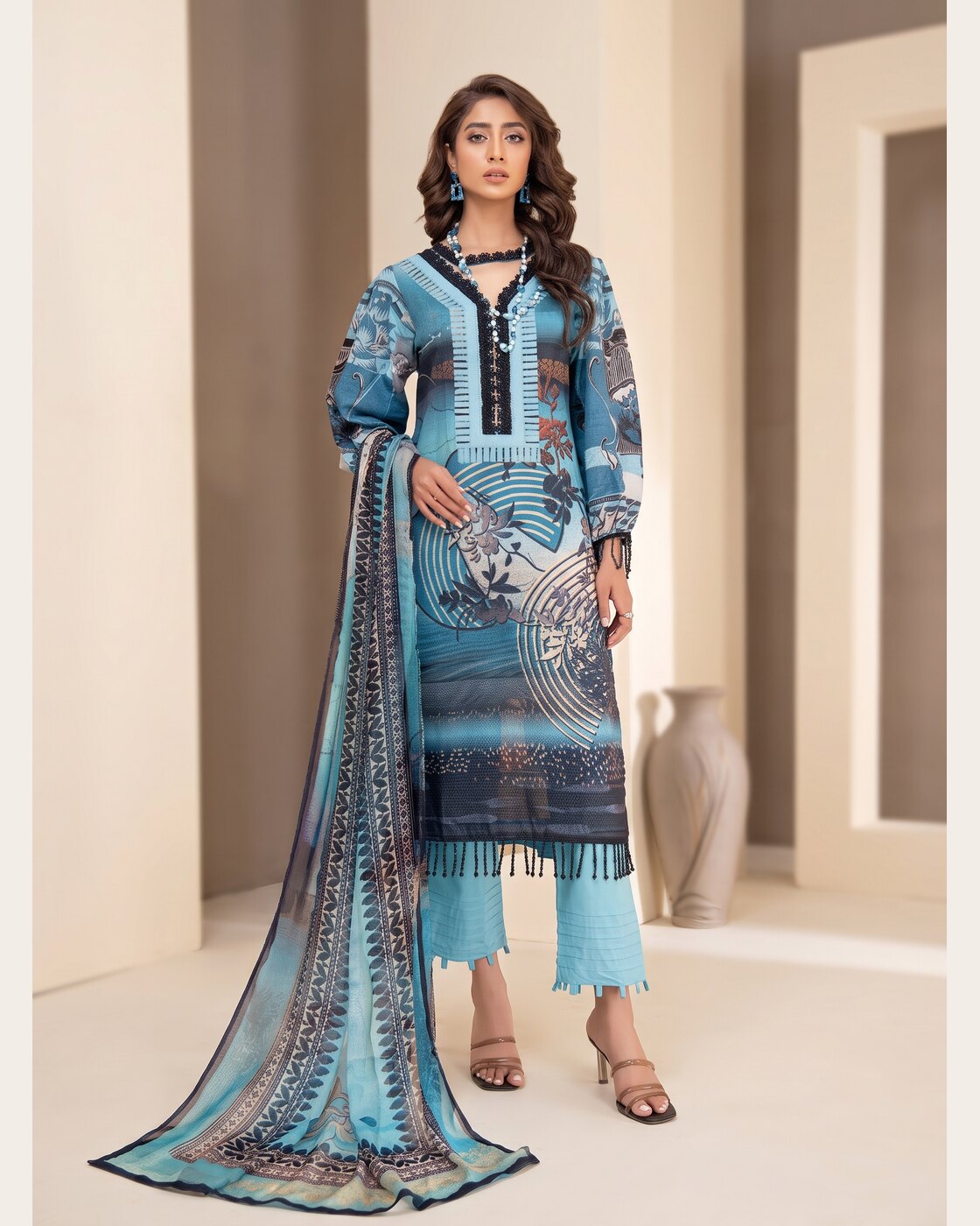 Aalaya Rang e Ronak D-09 · 3 Piece Unstitched Lawn