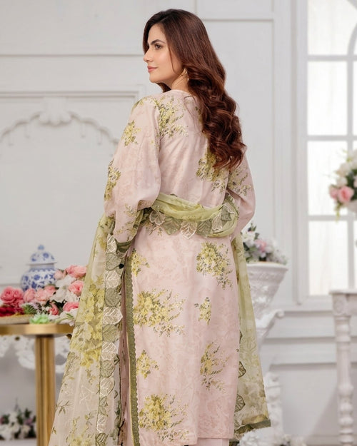 Alzohaib Applique Kari Design #1 · 3 Piece Unstitched