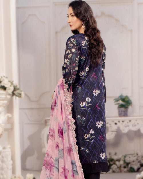 Alzohaib Applique Kari Design #10 · 3 Piece Unstitched