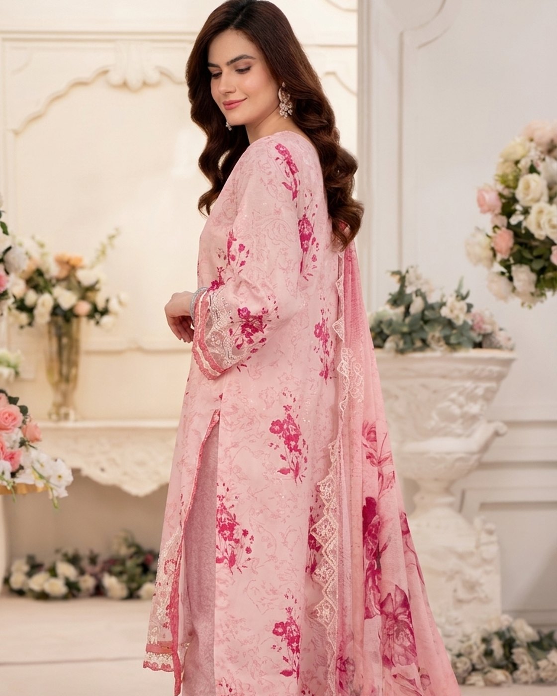 Alzohaib Applique Kari Design #2 · 3 Piece Unstitched
