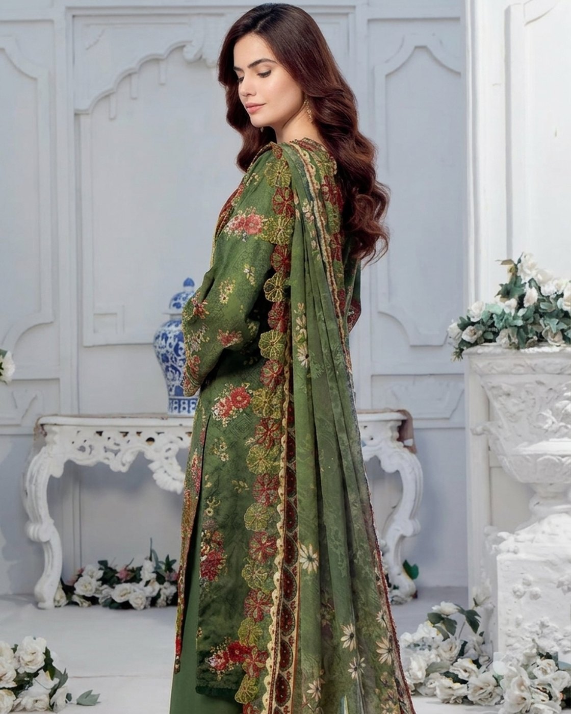 Alzohaib Applique Kari Design #3 · 3 Piece Unstitched