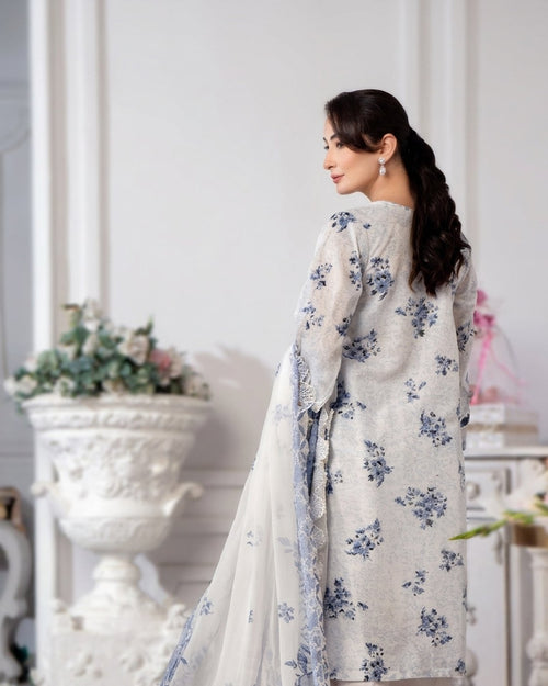 Alzohaib Applique Kari Design #4 · 3 Piece Unstitched