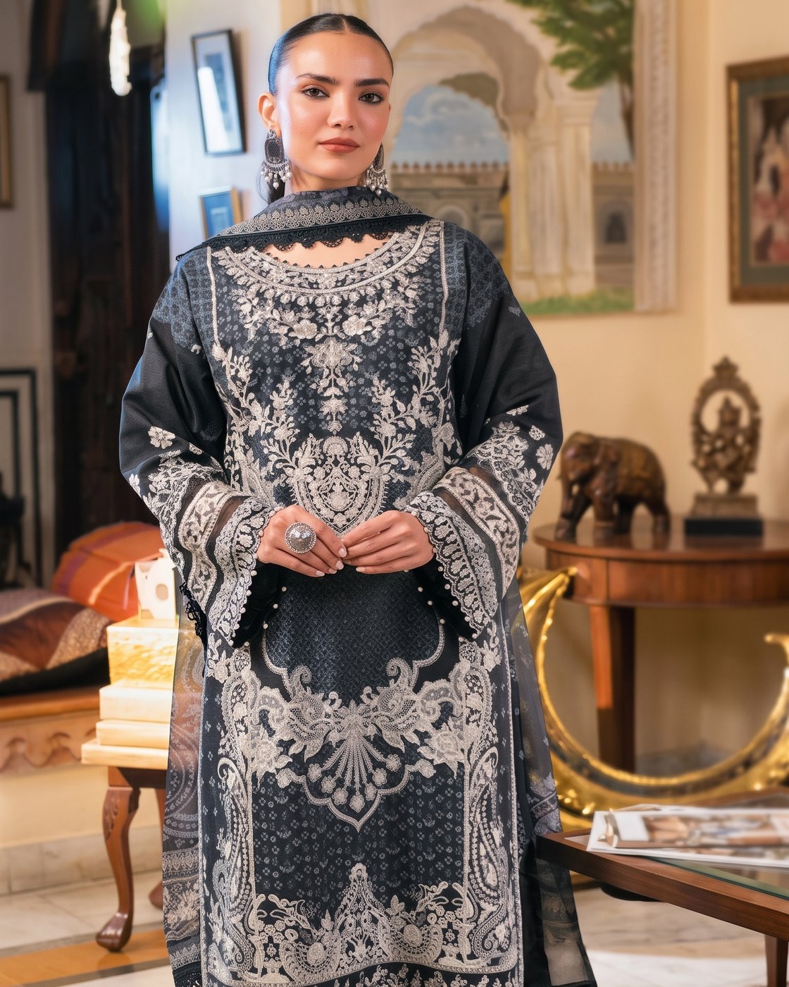 Asim Jofa Signature AJUBF-42 · 3 Piece Unstitched Lawn
