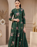 Farasha Aurea 03 Mystic Pine · 3 Piece Unstitched Lawn