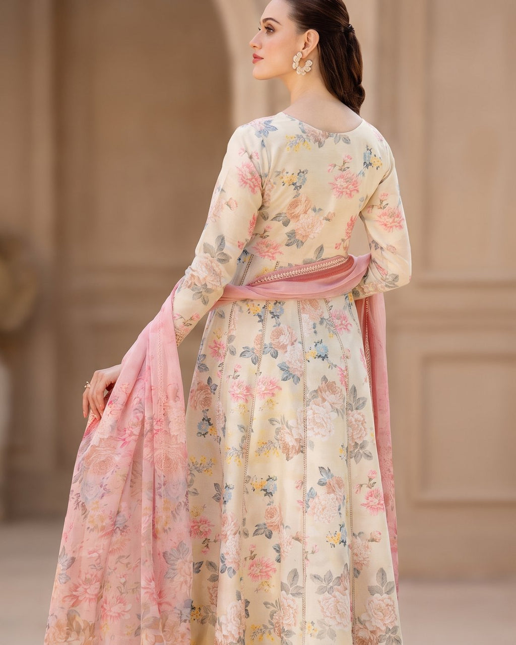 Farasha Aurea 06 Meadow Blush · 3 Piece Unstitched Lawn