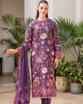 Farasha Aurea 09 Majestic Purple · 3 Piece Unstitched Lawn