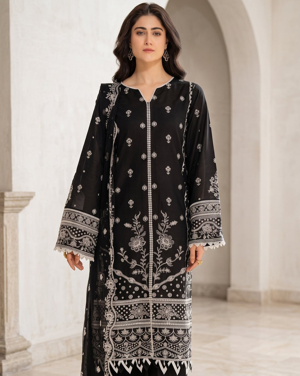 Farasha Bahar Edit-II 01 Midnight Glow · 3 Piece Unstitched Lawn