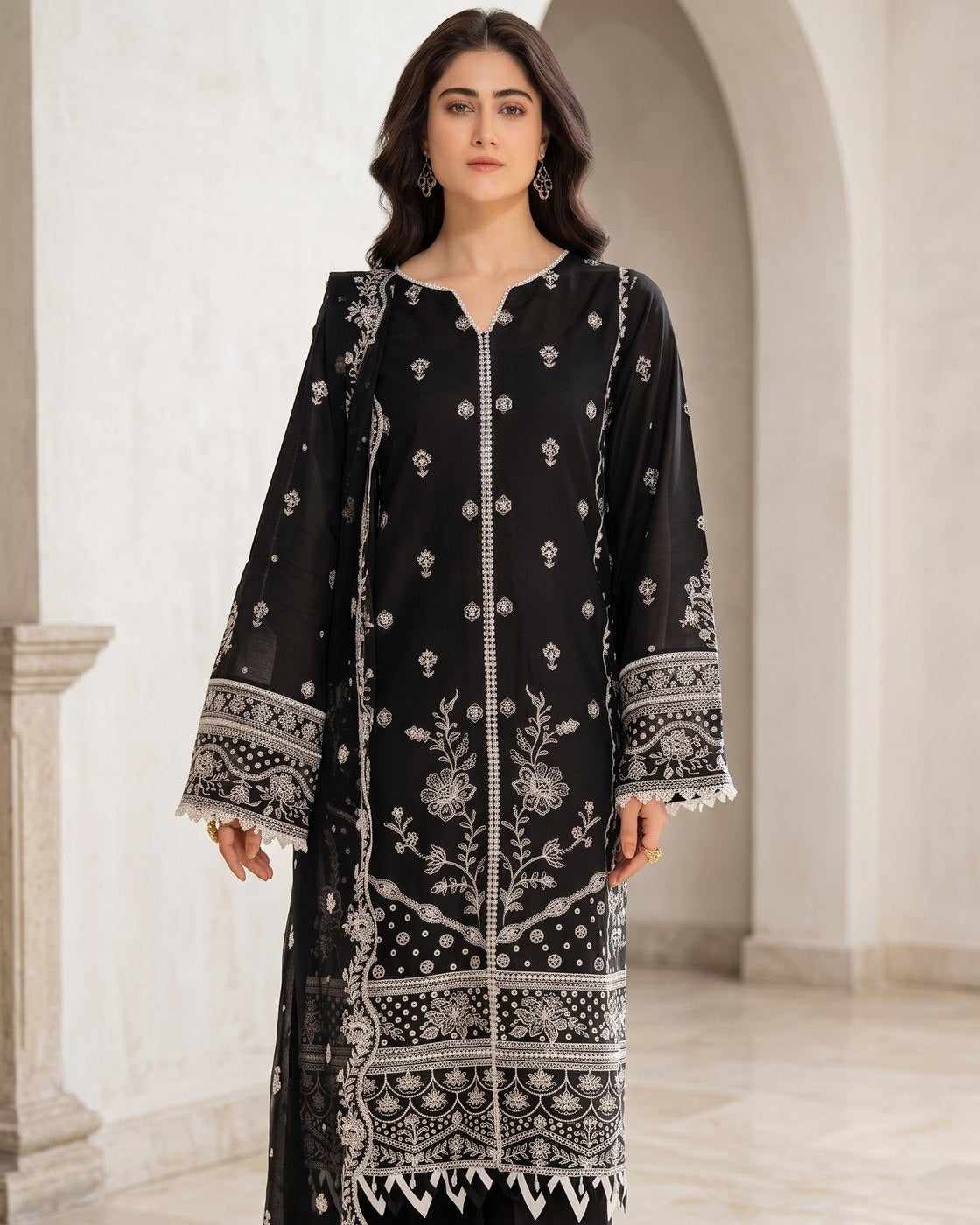 Farasha Bahar Edit-II 01 Midnight Glow · 3 Piece Unstitched Lawn