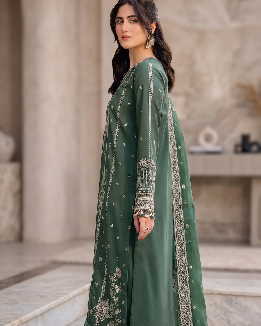 Farasha Bahar Edit-II 02 Emerlad Eve · 3 Piece Unstitched Lawn
