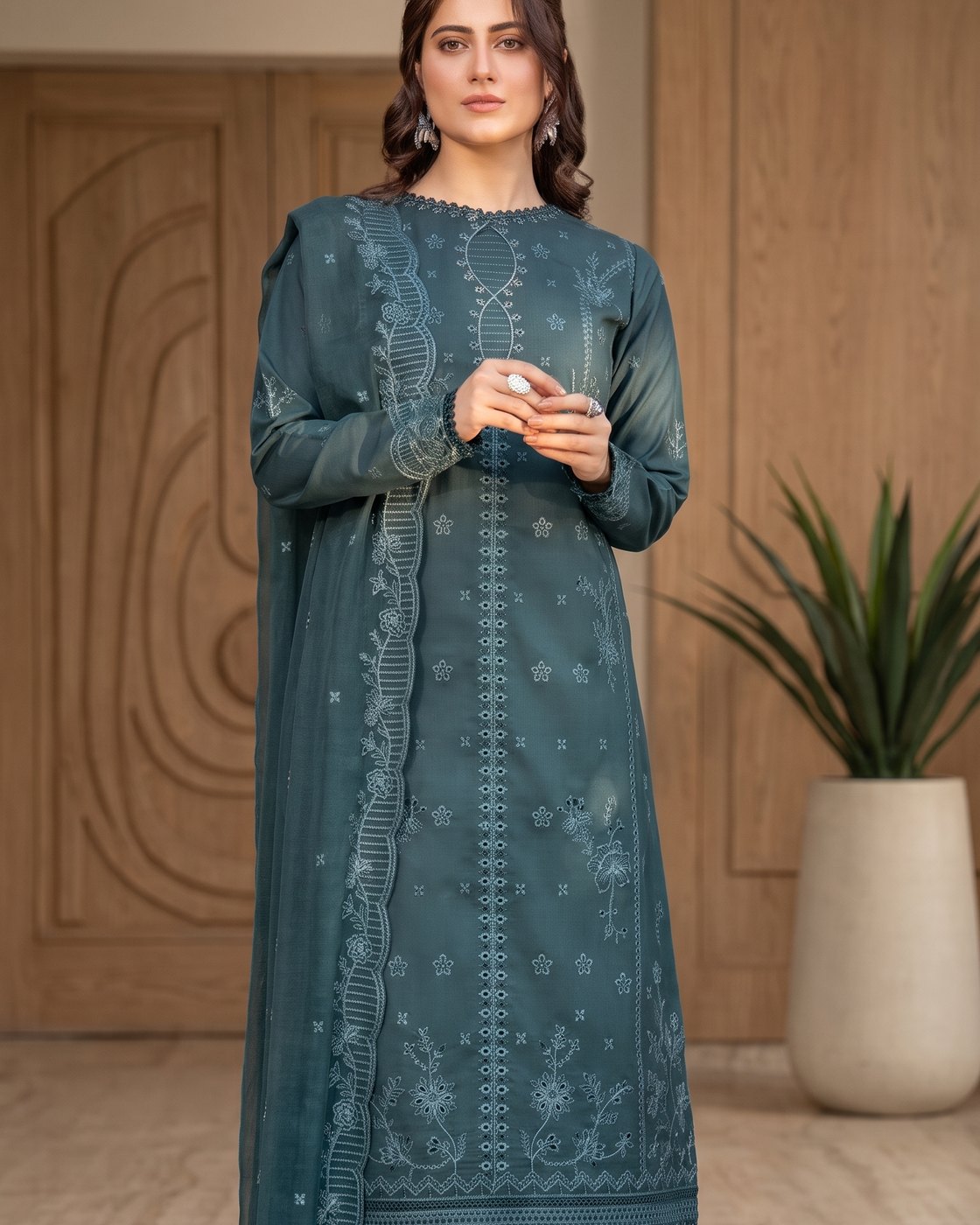 Farasha Bahar Edit-II 06 Teal Serenity · 3 Piece Unstitched Lawn