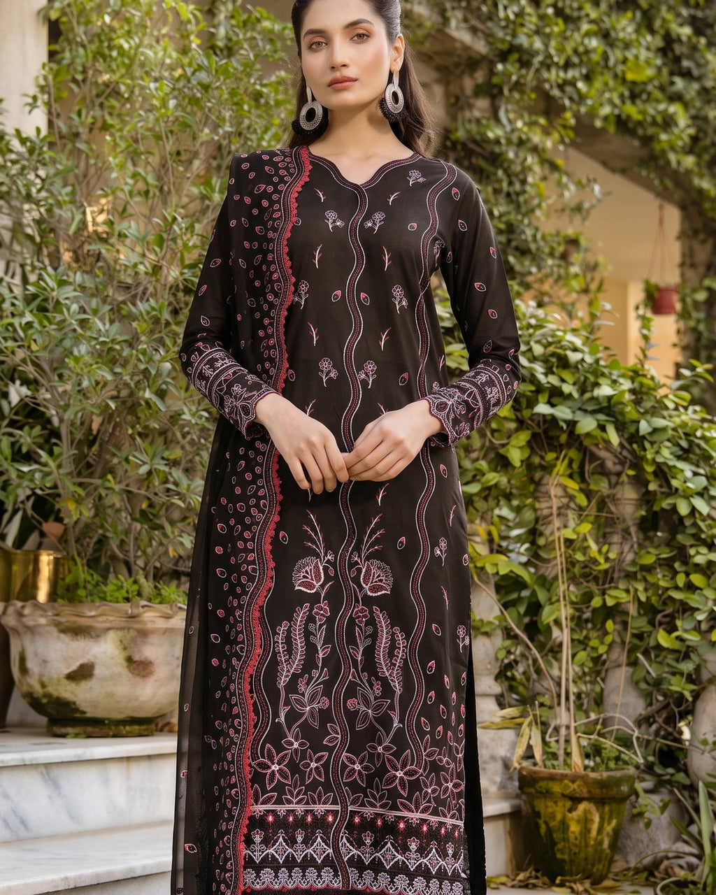Farasha Bahar Edit-II 10 Black Rose · 3 Piece Unstitched Lawn