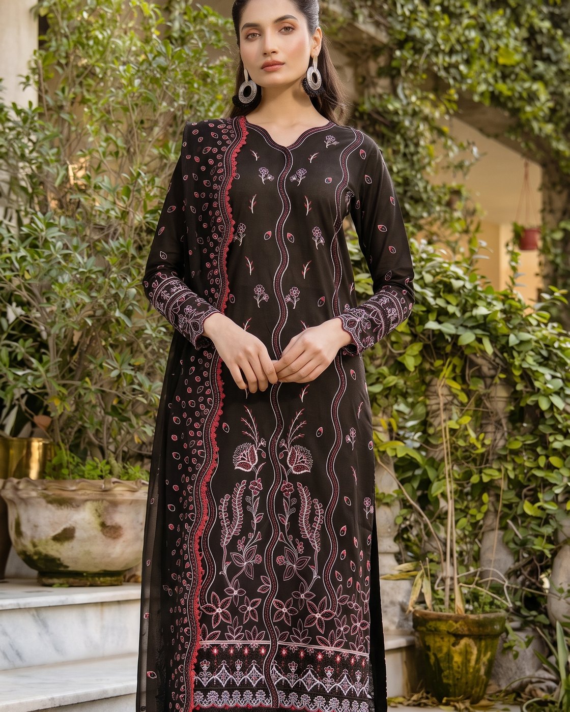 Farasha Bahar Edit-II 10 Black Rose · 3 Piece Unstitched Lawn