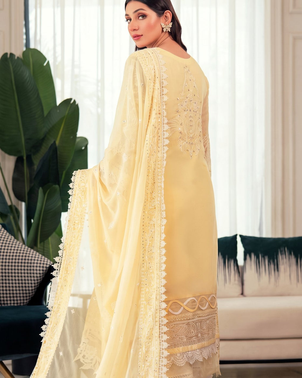 Gaba Fabrics Saahil Summer 04 Yellow · 3 Piece Unstitched Lawn