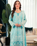 Gaba Fabrics Saahil Summer 05 Blue Asmani · 3 Piece Unstitched Lawn