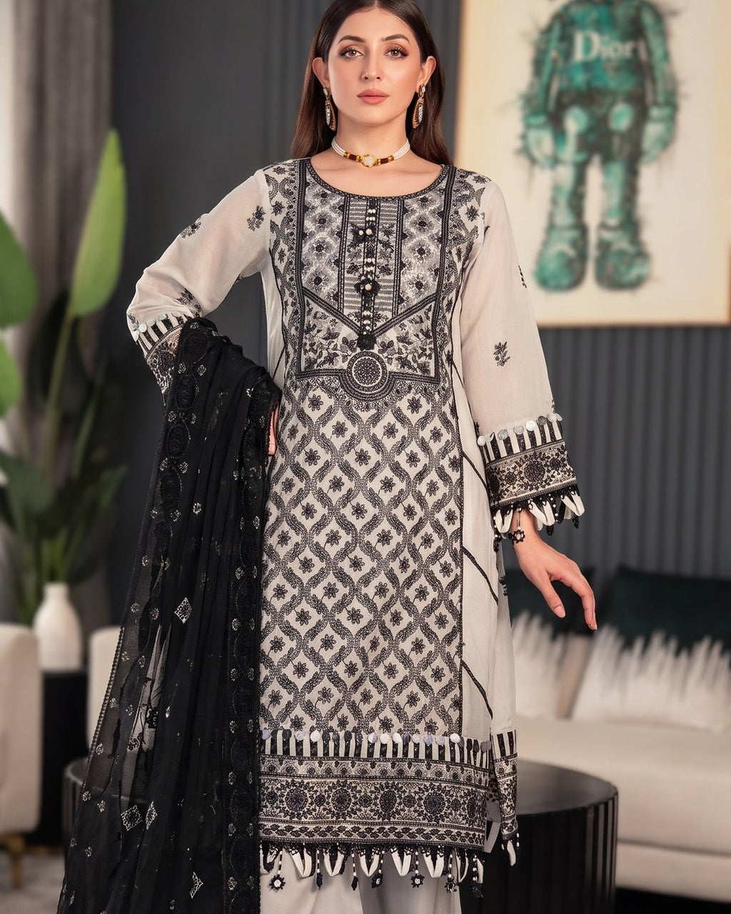 Gaba Fabrics Saahil Summer 06 · 3 Piece Unstitched Lawn