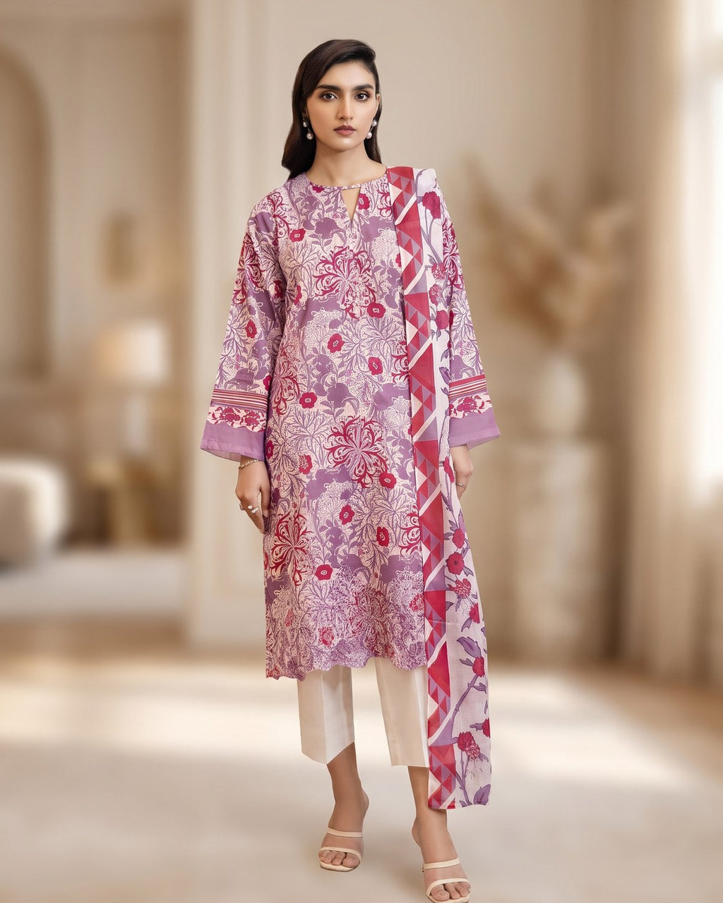 Gulljee Mahajal A-10 (2410) · 3 Piece Unstitched Lawn