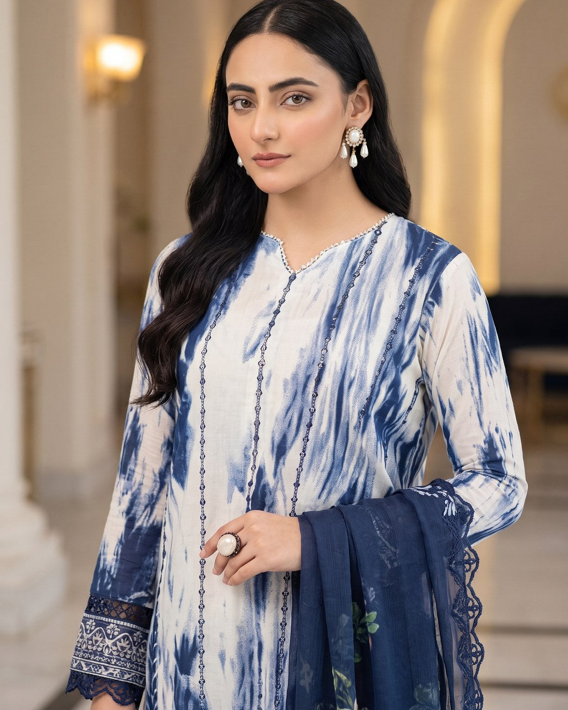 Gulljee Mahajal A-08 · 3 Piece Unstitched Lawn
