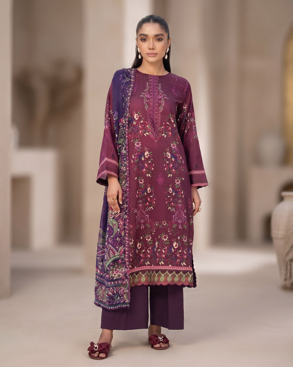Gulljee Mahlij A-06 · 3 Piece Unstitched Lawn