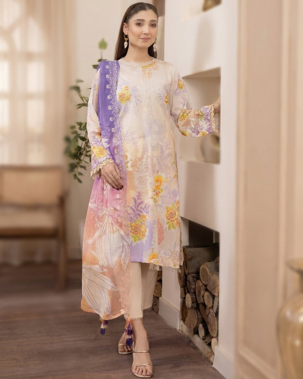 Gulljee Mishaal Article-11 · 3 Piece Unstitched Lawn