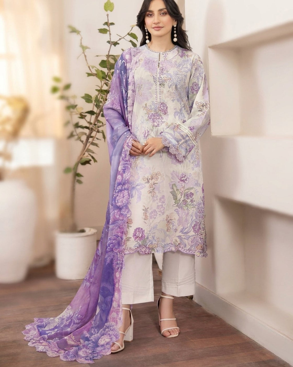 Gulljee Mishaal Article-04 · 3 Piece Unstitched Lawn