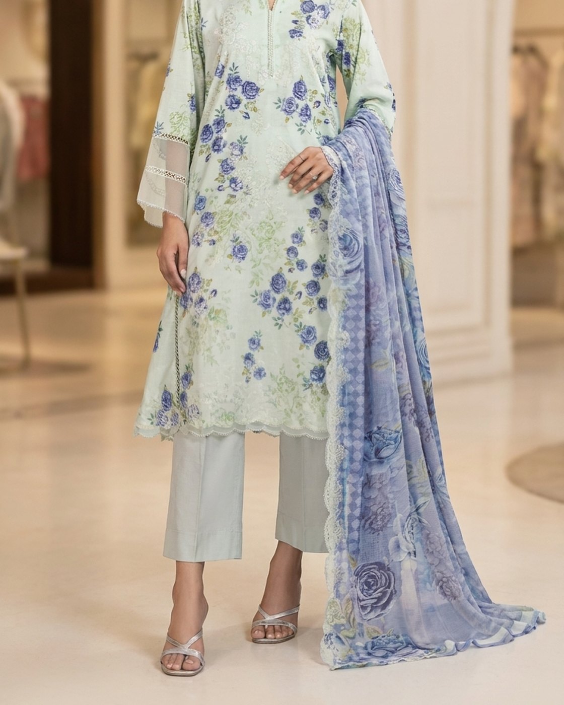 Gulljee Morja Design-05 · 3 Piece Unstitched Lawn