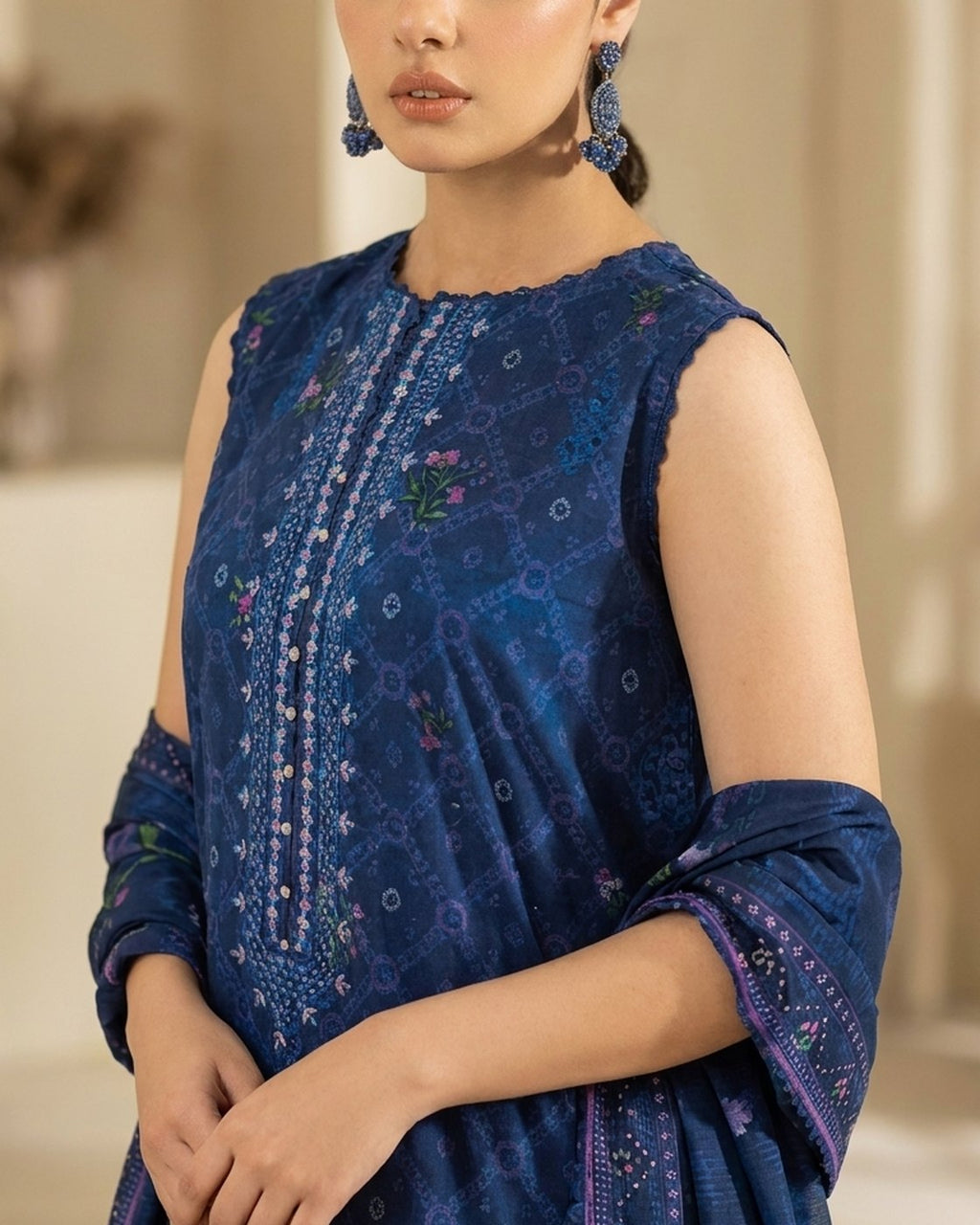 Gulljee Morja Design-3542 · 3 Piece Unstitched Lawn