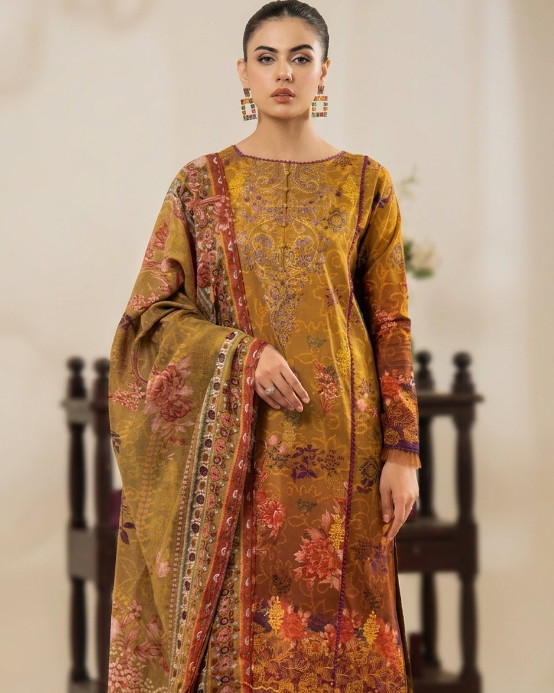 Gulljee Morja Edit'24 Design-04 · 3 Piece Unstitched Lawn