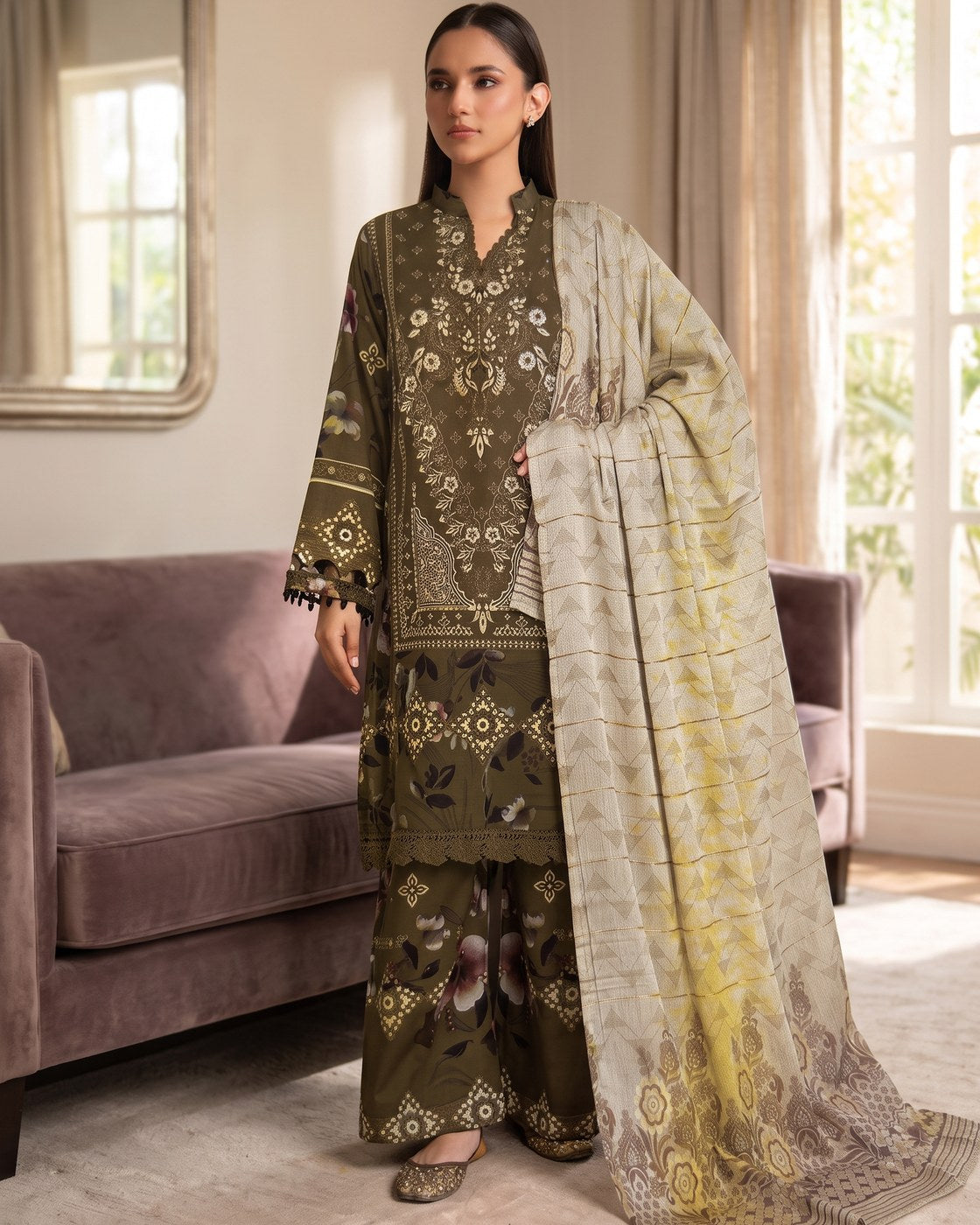 Johra Falcon JH-611 · 3 Piece Unstitched Lawn