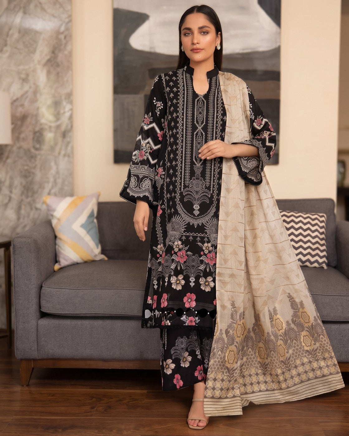 Johra Falcon JH-616 · 3 Piece Unstitched Lawn