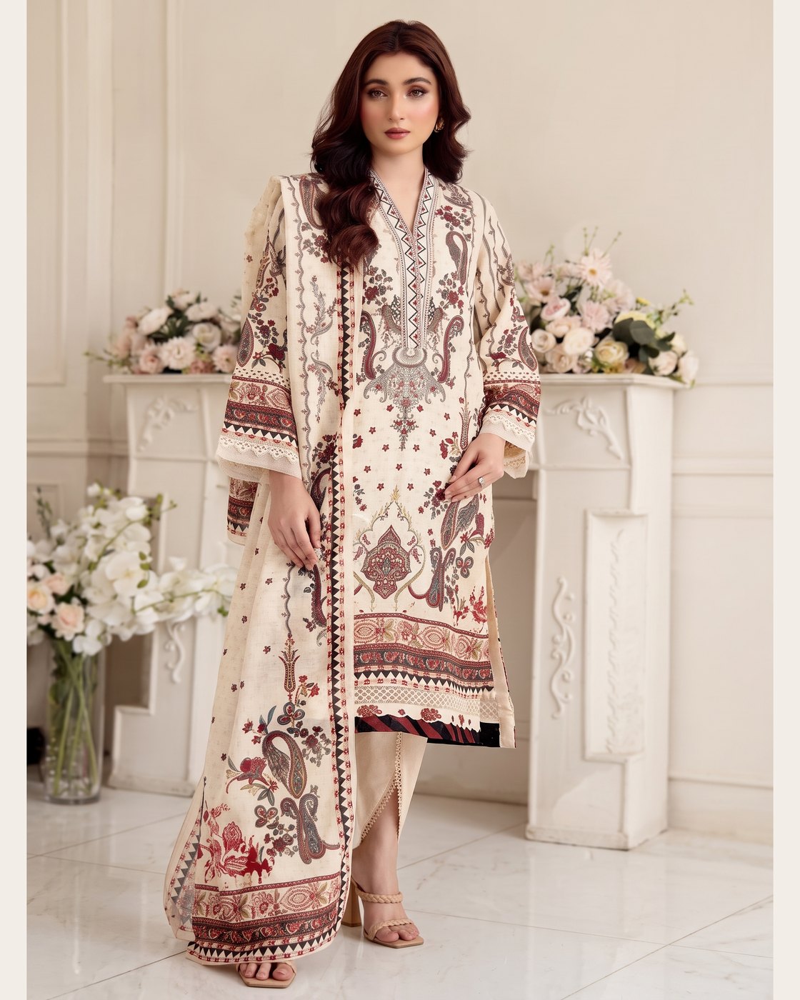 Johra Naifah JH-741 · 3 Piece Unstitched Lawn