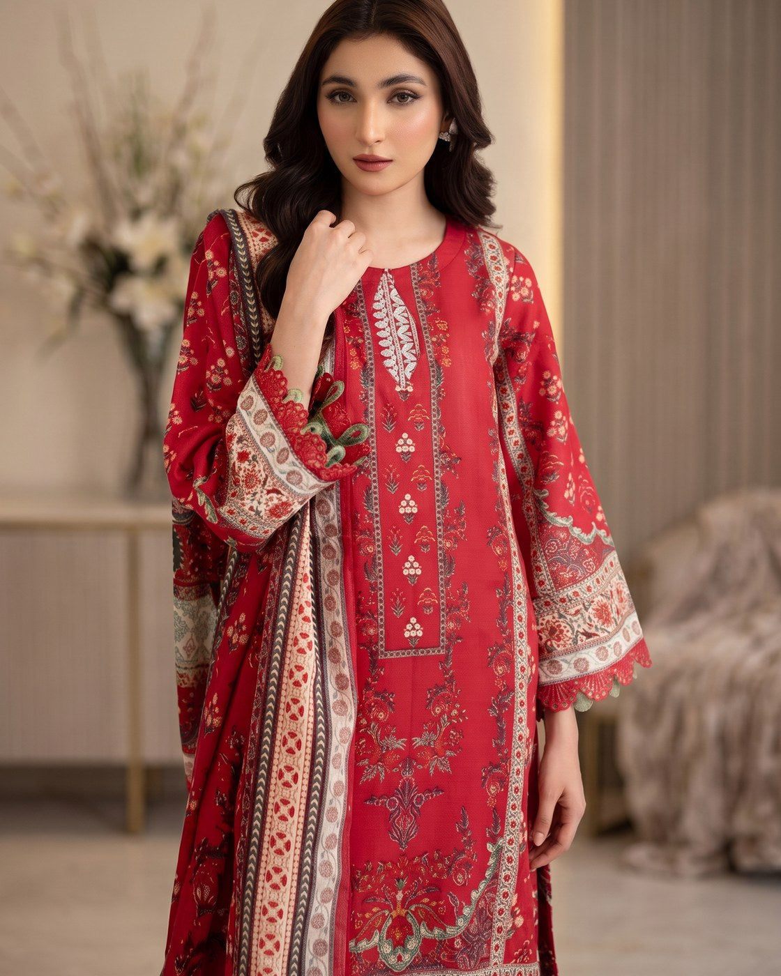 Johra Naifah JH-743 · 3 Piece Unstitched Lawn