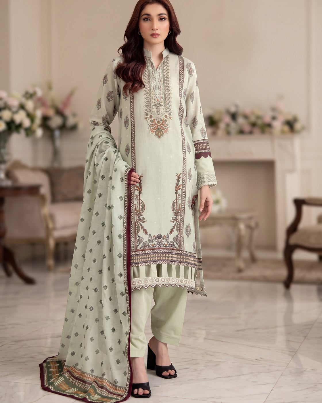 Johra Naifah JH-744 · 3 Piece Unstitched Lawn
