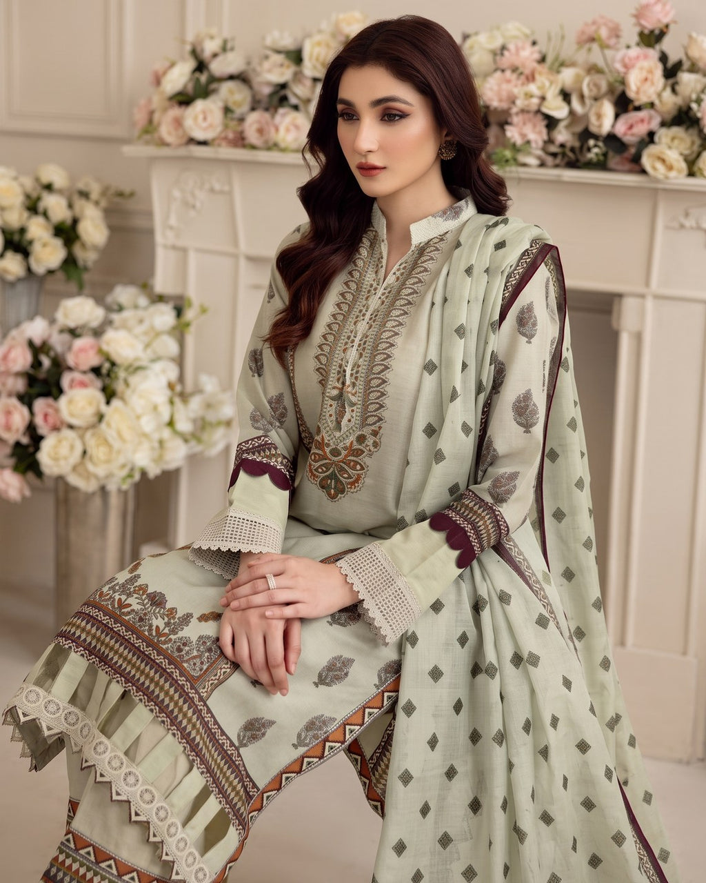 Johra Naifah JH-744 · 3 Piece Unstitched Lawn