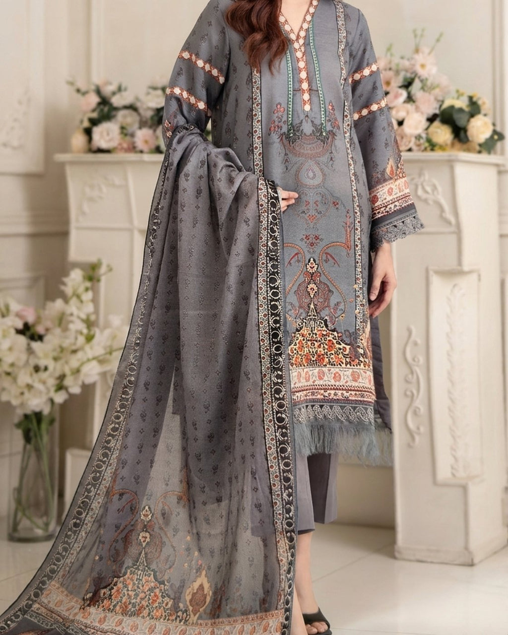 Johra Naifah JH-746 · 3 Piece Unstitched Lawn