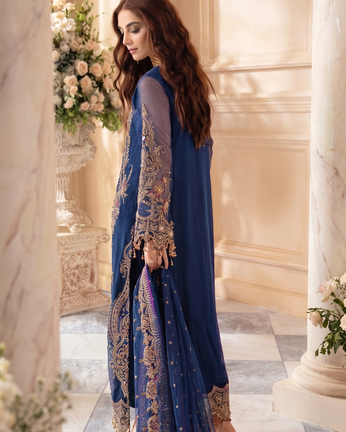 LALA DJW DJW4-01 · 3 Piece Unstitched Chiffon