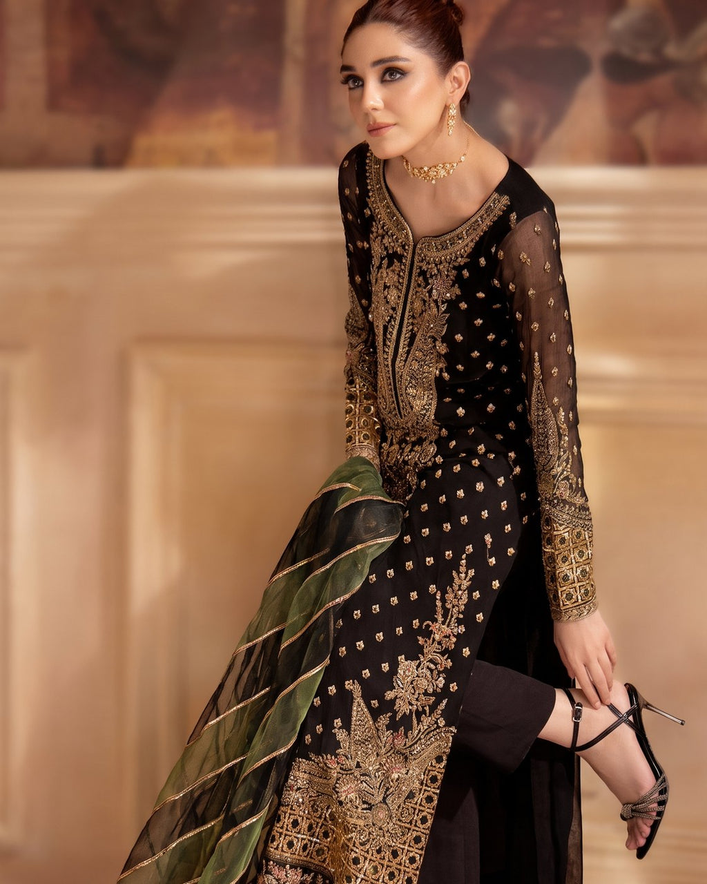 LALA DJW DJW4-06 · 3 Piece Unstitched Chiffon