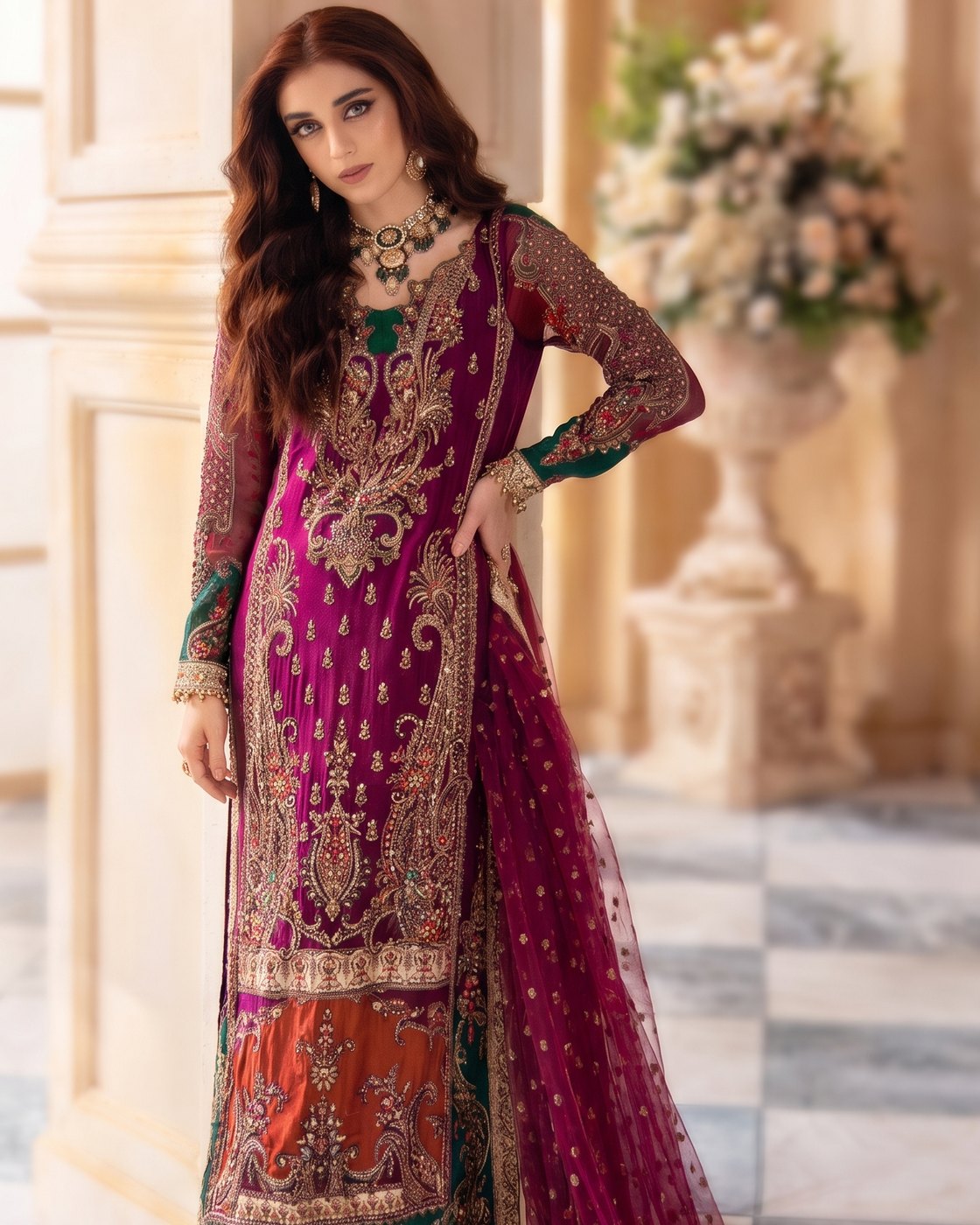 LALA DJW DJW4-08 · 3 Piece Unstitched Chiffon