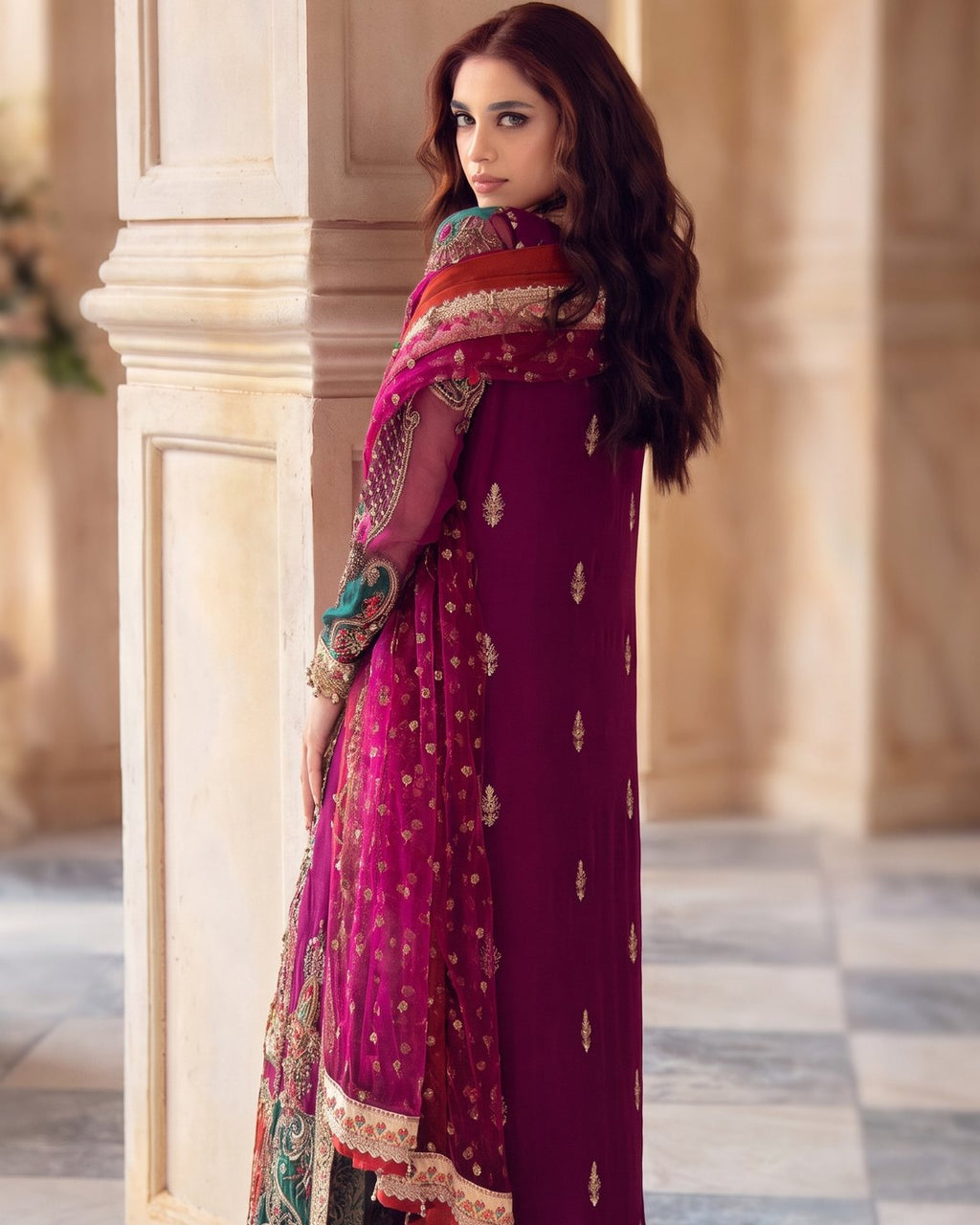 LALA DJW DJW4-08 · 3 Piece Unstitched Chiffon