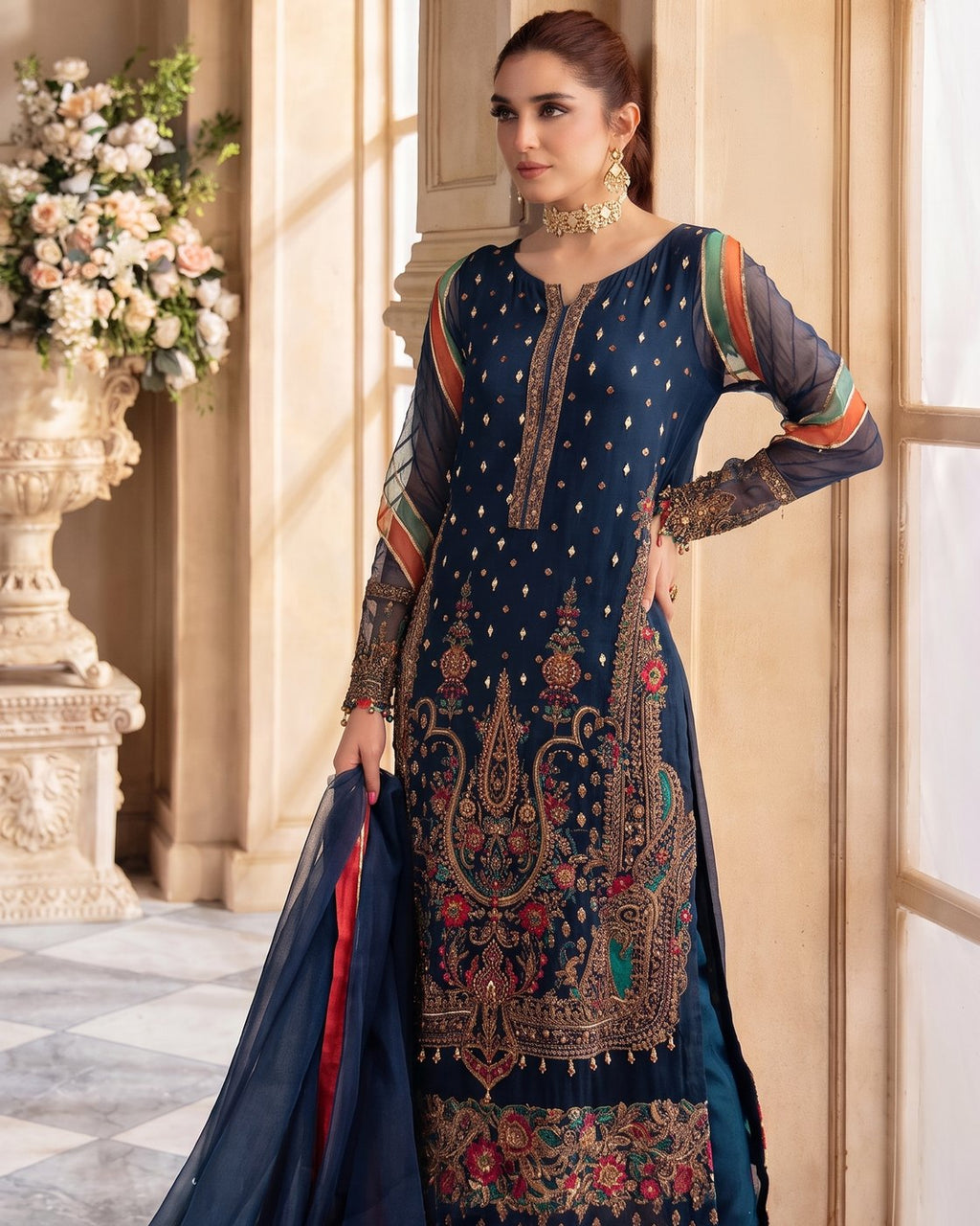 LALA DJW DJW4-09 · 3 Piece Unstitched Chiffon