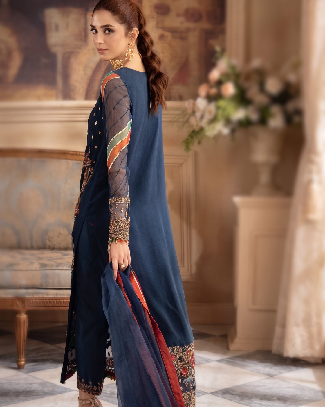 LALA DJW DJW4-09 · 3 Piece Unstitched Chiffon