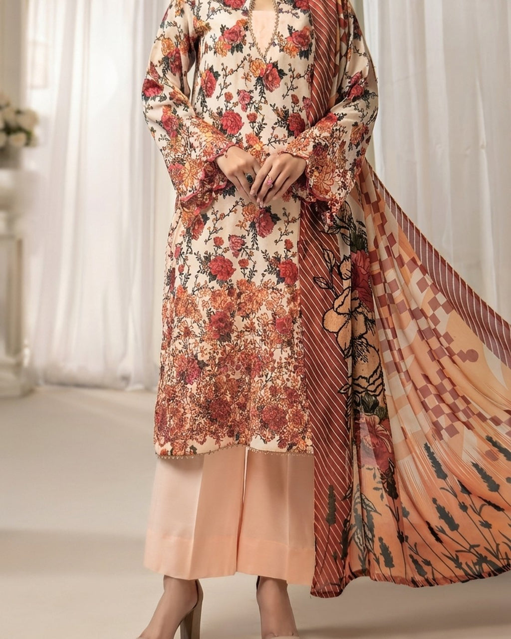 Nureh Rang Nagar RN-200 · 3 Piece Unstitched Lawn