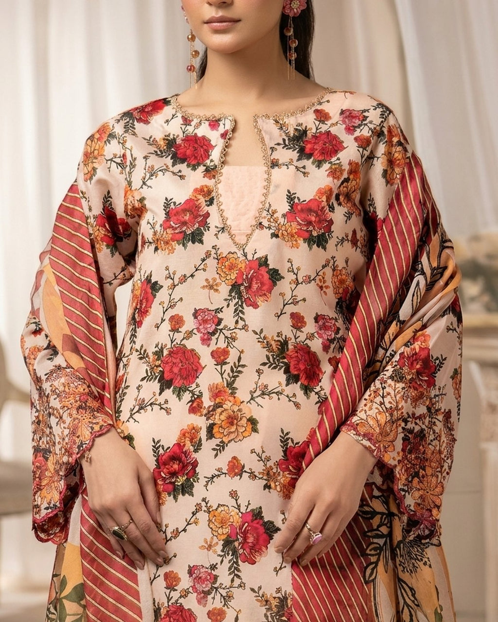Nureh Rang Nagar RN-200 · 3 Piece Unstitched Lawn