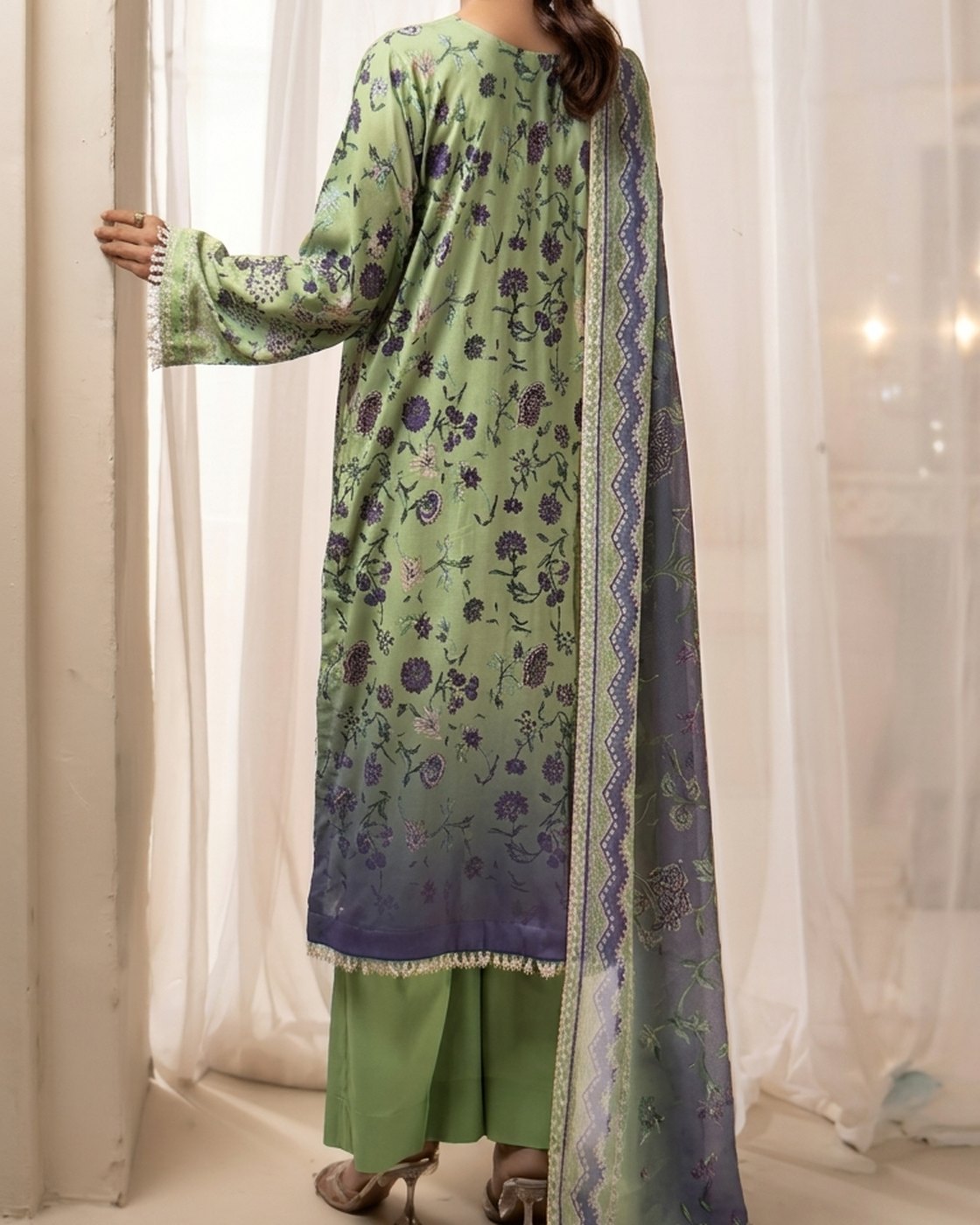Nureh Rang Nagar RN-204 · 3 Piece Unstitched Lawn