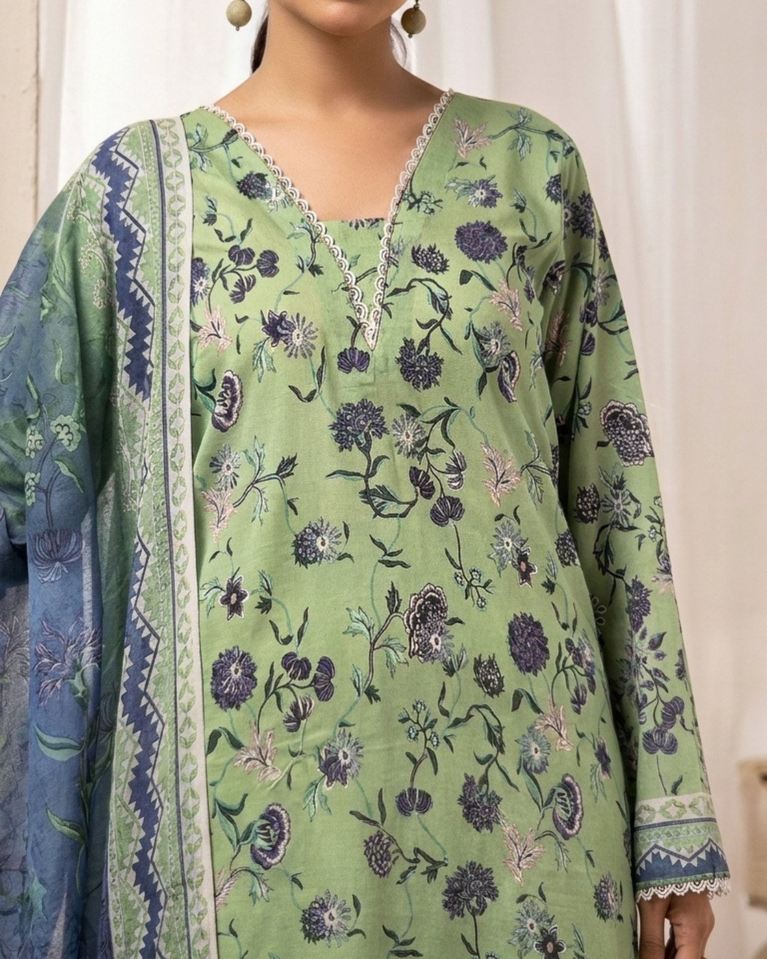 Nureh Rang Nagar RN-204 · 3 Piece Unstitched Lawn