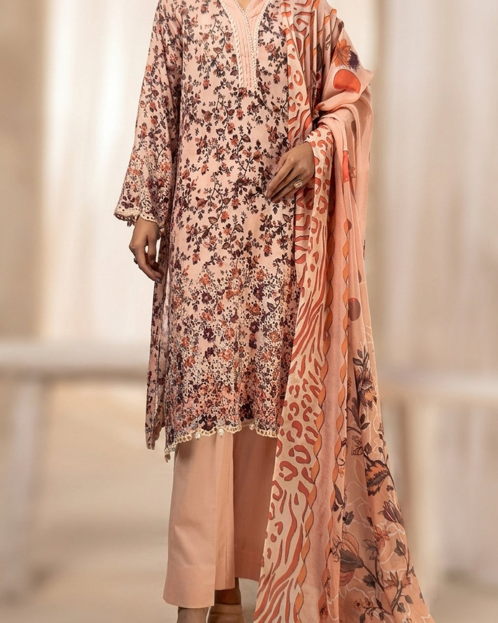 Nureh Rang Nagar RN-207 · 3 Piece Unstitched Lawn