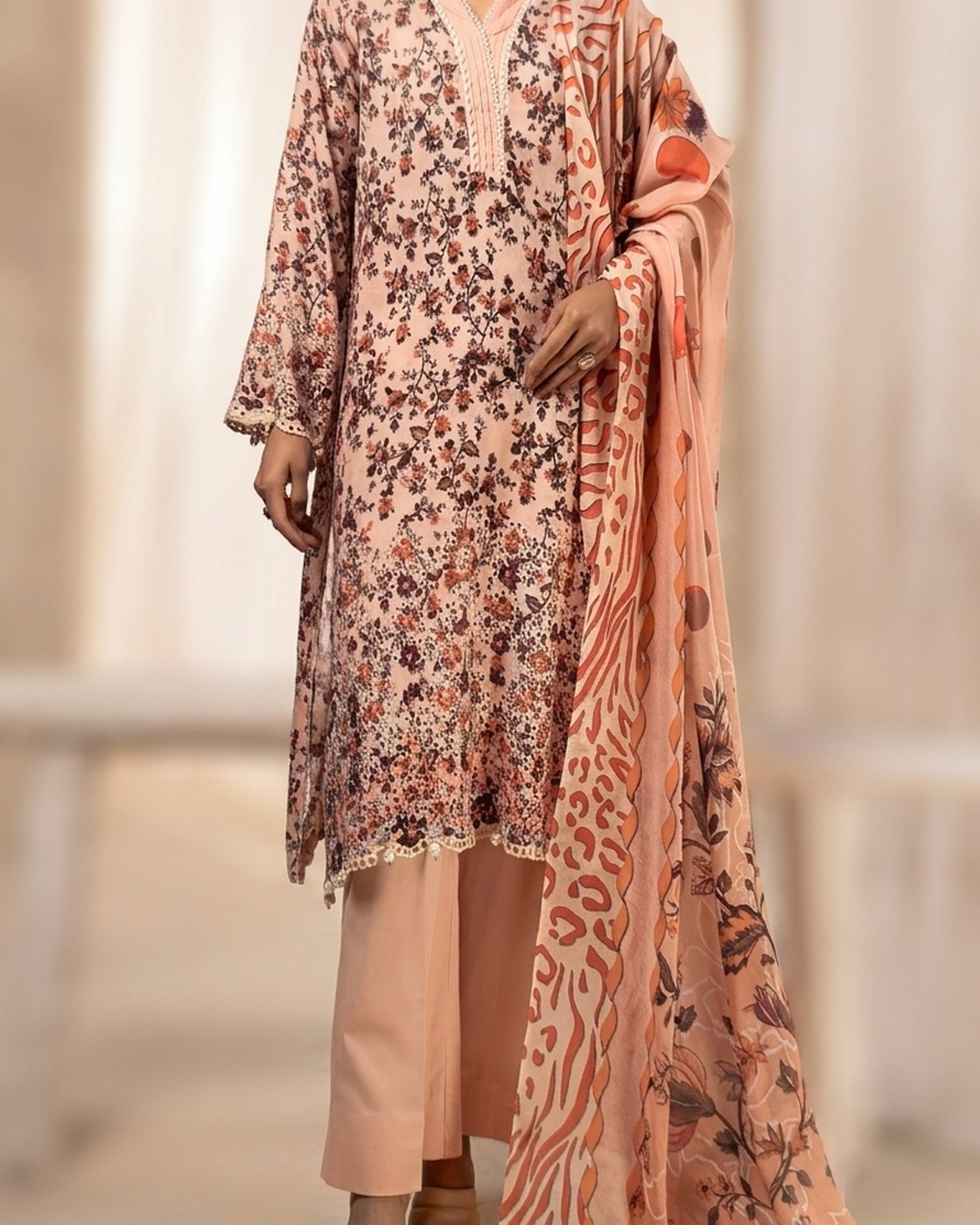 Nureh Rang Nagar RN-207 · 3 Piece Unstitched Lawn